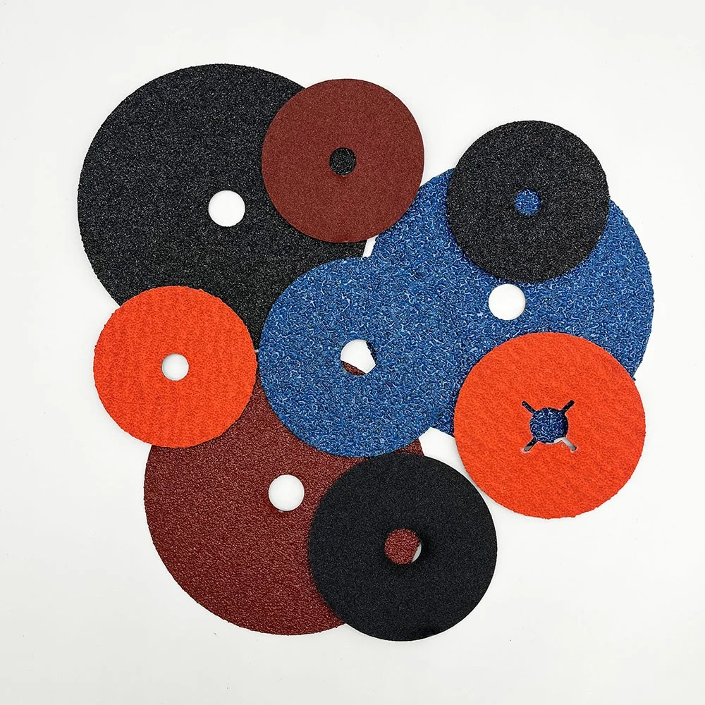 115mm 4-1/2 In Resin Fiber Disc Aluminum Oxide Sanding Discs P60 Round Hole Abrasives For Grinding Metals