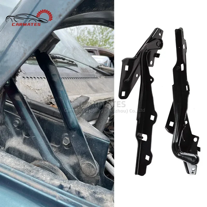 CARMATES Hood Hinges Set Metal Hood Hinge Driver & Passenger Side For Dodge Ram 1500 2011-2022 55372574AD 55372575AD