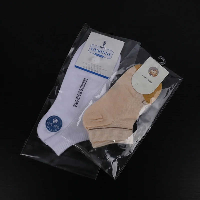 clothing socks pack in zip plastic packaging slider lock bag for clothes sock underpants zipper bags storage pouch with zipper