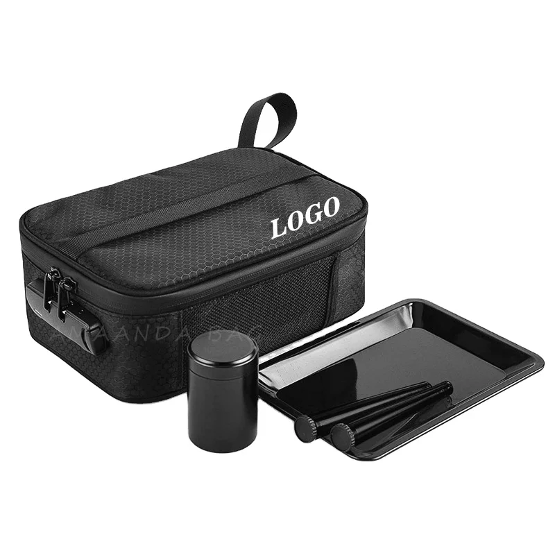 
Carbon Lined Custom Stash Glass Odor Smellproof Smoke Pipe Case Box Bags Smell Proof Bag For Smoking Weed Accessories 