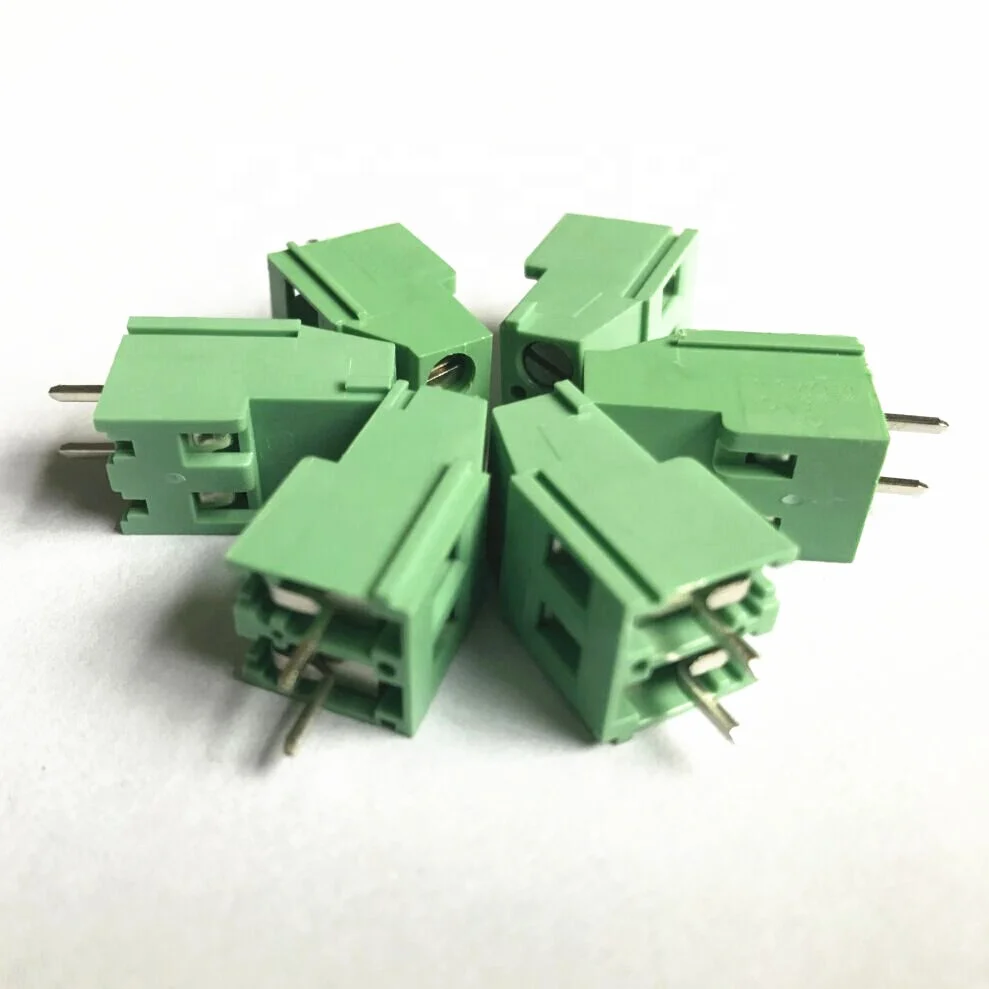 Rising clamp brass cage PCB terminal block KF129-5.0/5.08 mm pitch 2 pin 3P combine  screw terminal block connector