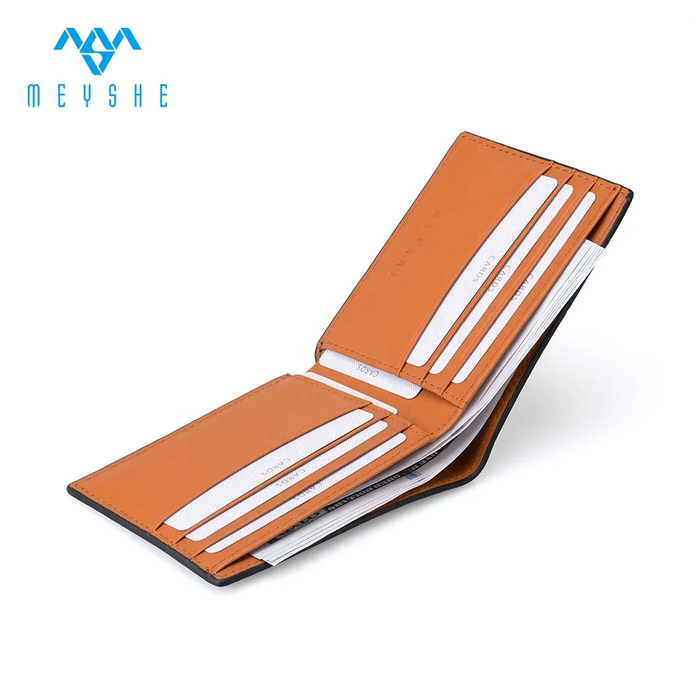 Factory Custom Fashion Black Python Skin Genuine Leather Short Slim Wallet Card Holder For Men