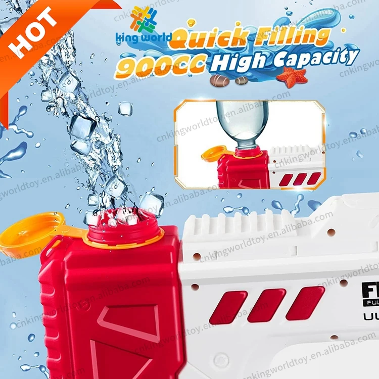 Wholesale 2024 Gun Water Electric for Kids 32 FT Automatic Water Gun Electric Pool Summer Outdoor Toys 800CC High Capacity