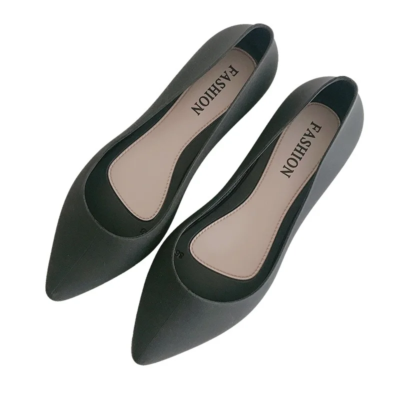 Dropshipping Fashion Street Ladies Casual Shoes Solid Color Pointed Toe Non-Slip Breathable Women Loafers