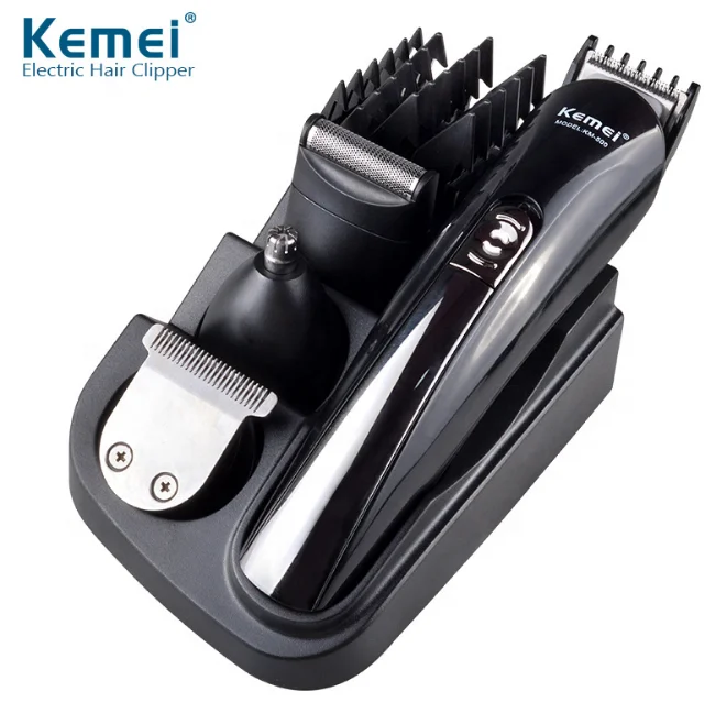 Kemei машинка для стрижки волос набор профессиональных 3 в 1 в носу и ушах, машинка для стрижки волос бритва триммер для стрижки волос для мужчин