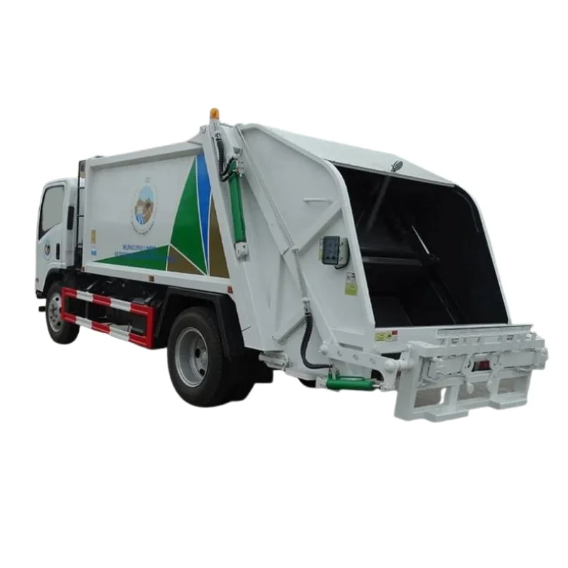 Хорошая цена ISUZU 700P 4*2 LHD 5T уплотненный мусоровоз для продажи