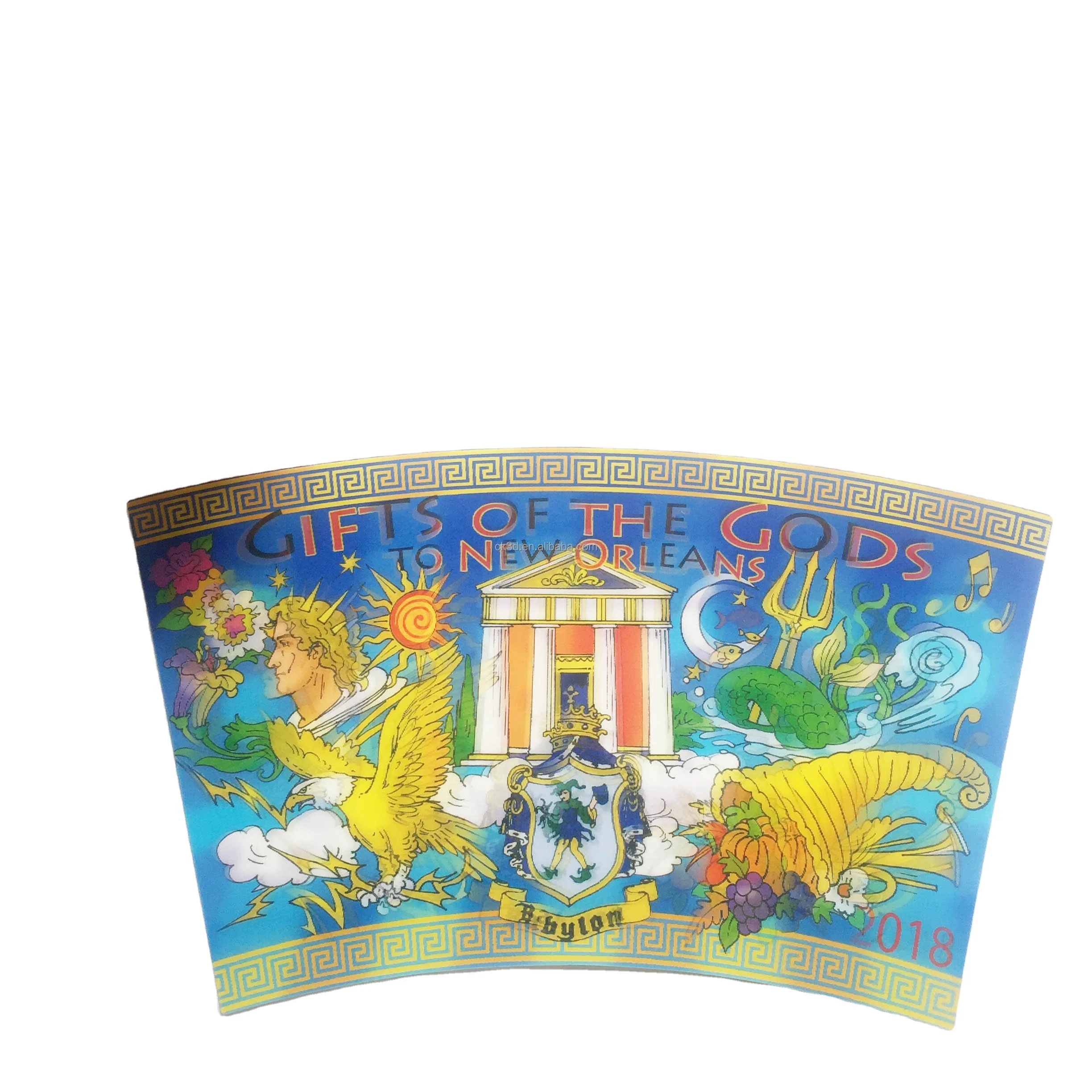 350ml PP frozen ice cream IML packaging plastic containers yogurt cup of kid for promotion