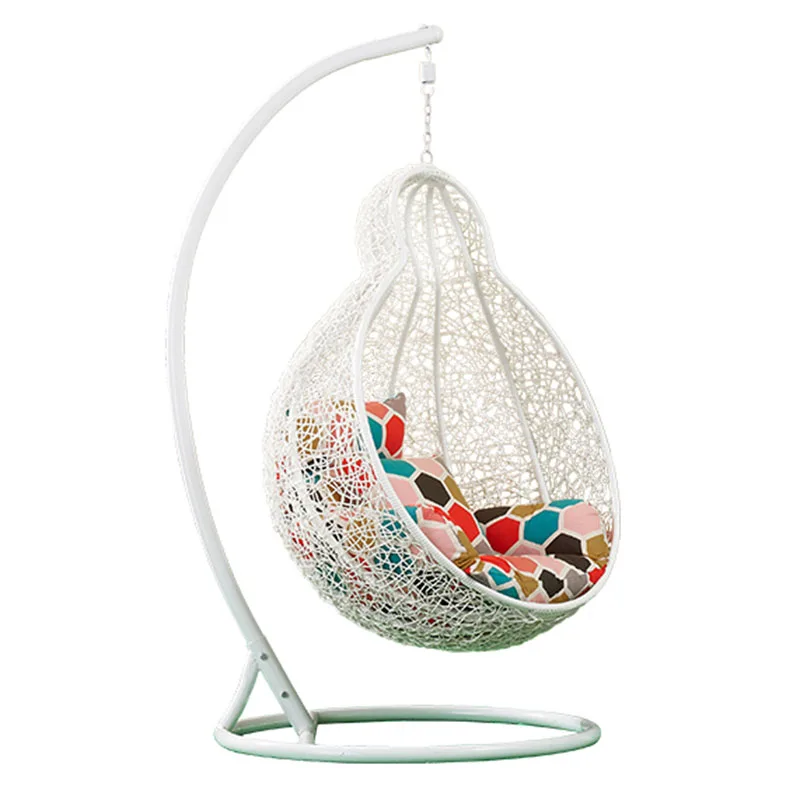 luxury design hanging rattan swing anti-UV long service life rattan swing China factory  swing sets playground outdoor kids