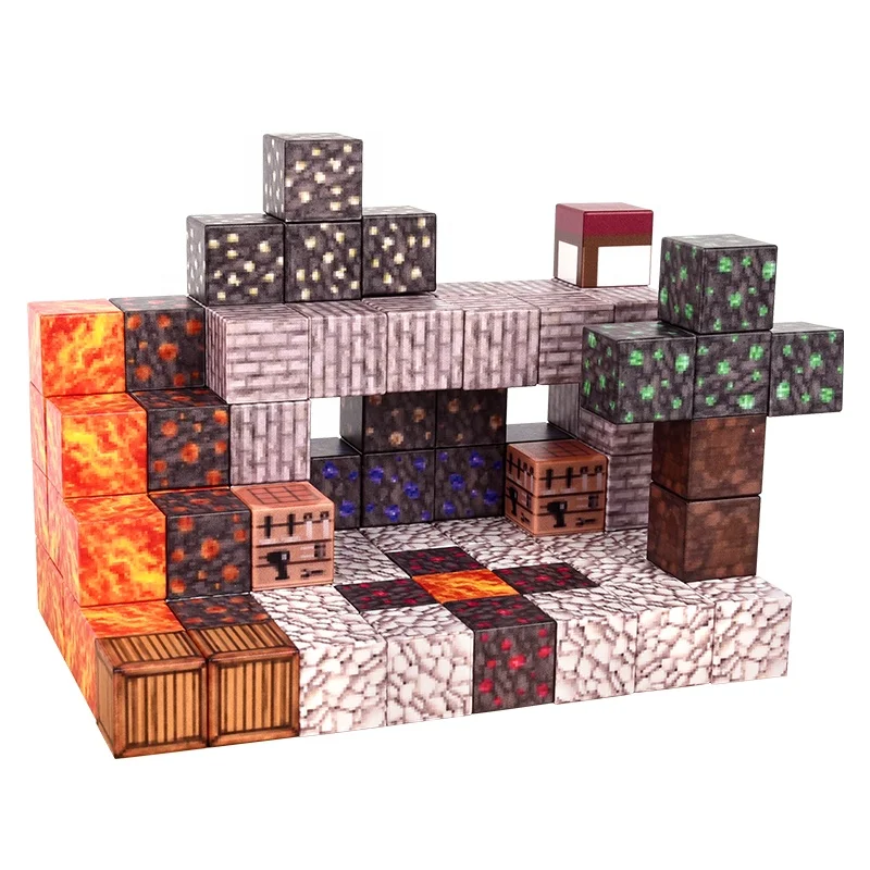 Magnetic Blocks-Build Mine   Edition Best gifts  for Boys & Girls Age 3-4 4-5 6-8