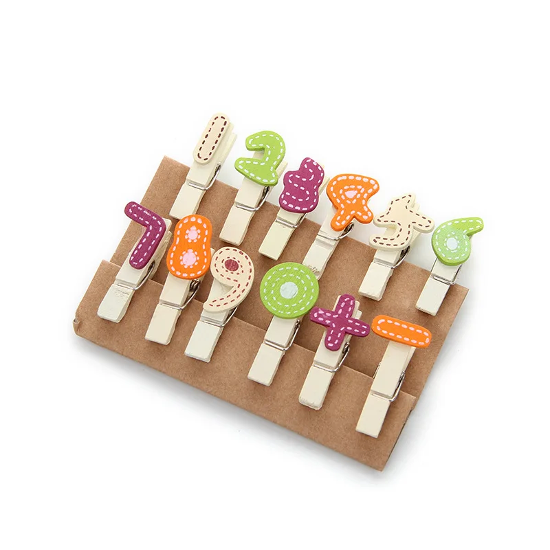 35mm Decorative Wooden Clothes Pegs for Art Projects and DIY Crafts