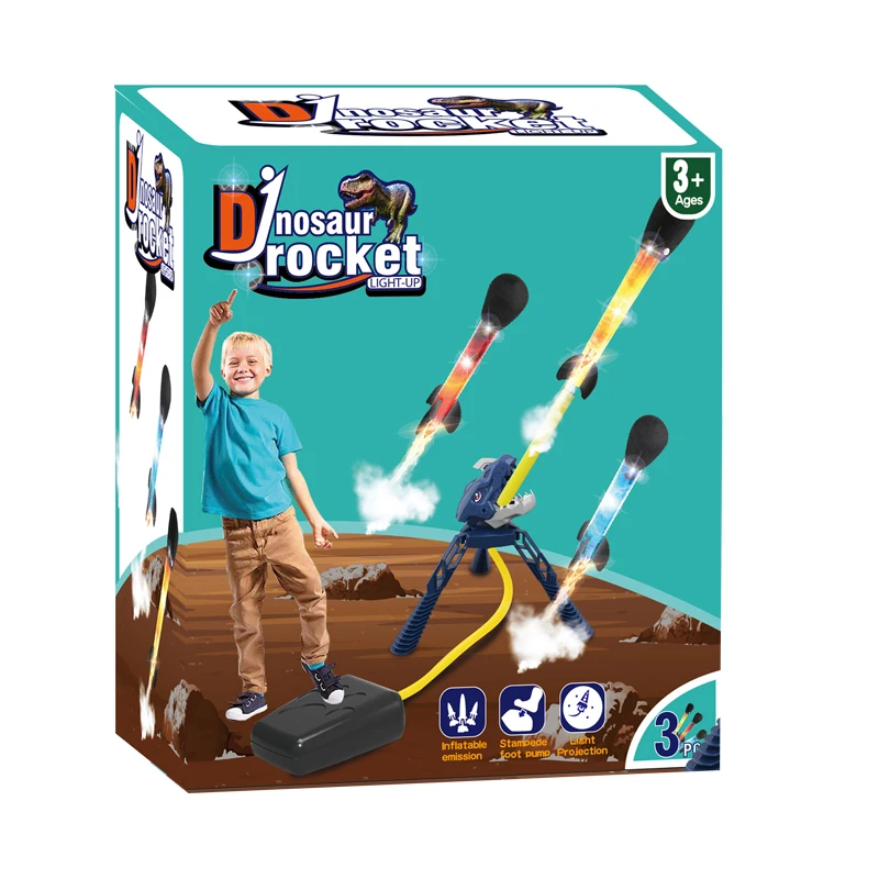 Children eva toy rocket launcher shoots up sky rocket HN942425