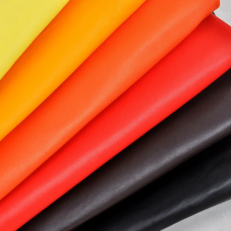 Waterproof Synthetic Leather Fabric Lamb Pattern PU Leather for Clothing Furniture Bag Luggage Sofa Footwear
