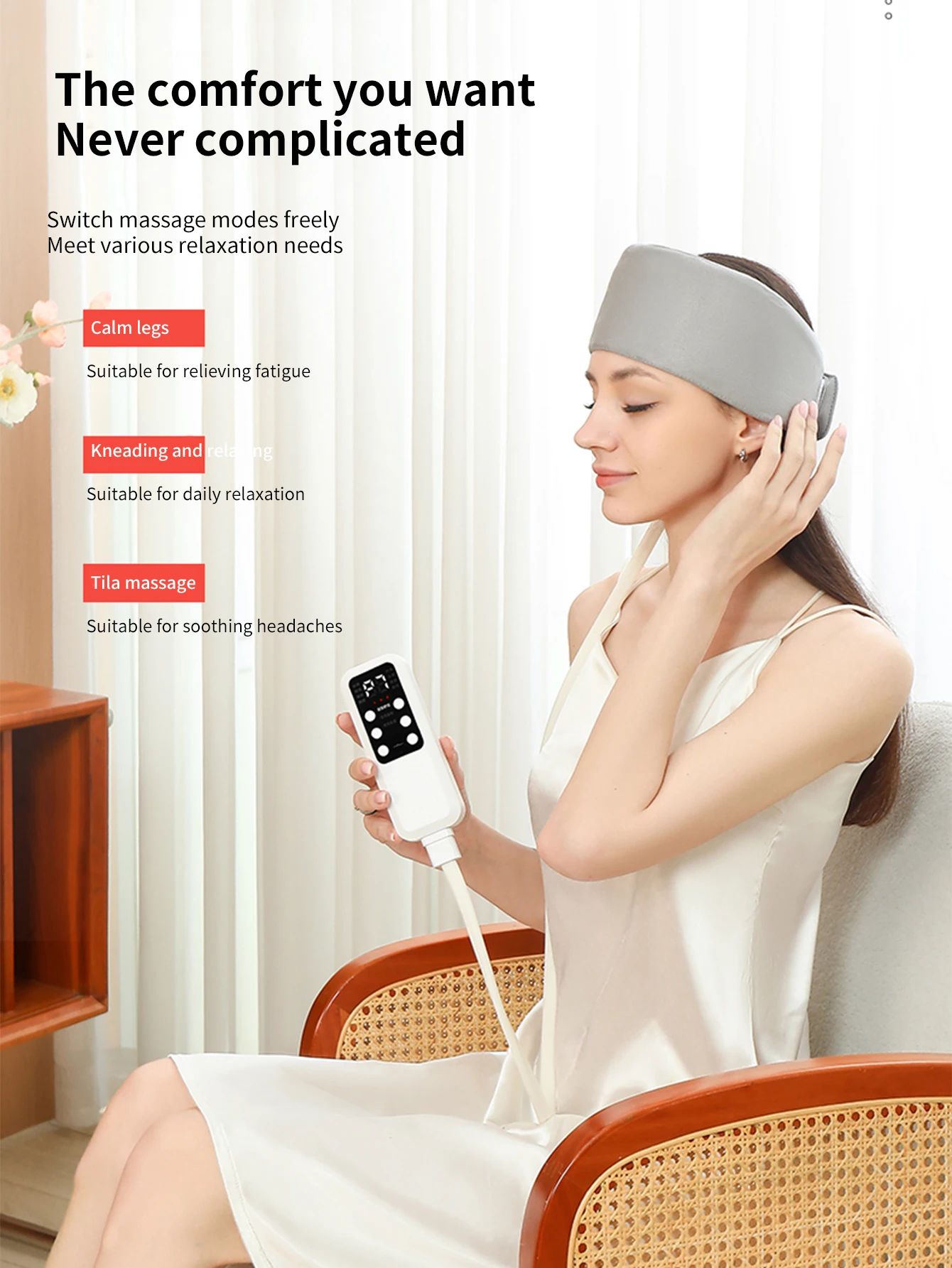 Pneumatic Electric Health Head Massager for Relaxation Premium Massage Products