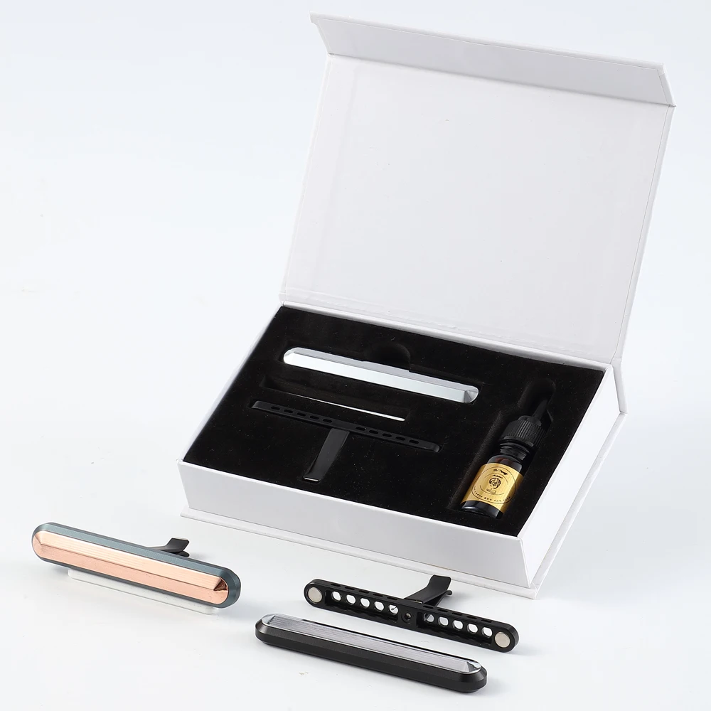 2025 New Idea Business Gifts Set Luxury Air Fragrance Best Promotional Items Car Scent Custom Logo Hanging Car Air Freshener