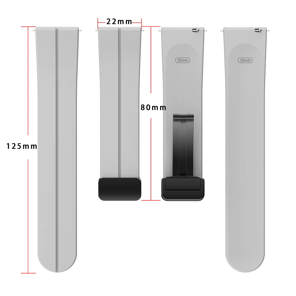 Silicone Straps For Garmin Forerunner 255 255S Music 55 645 245/Vivoactive 4 3 4S/Venu 2 Plus/2S Watch Band Magnetic Watchbands