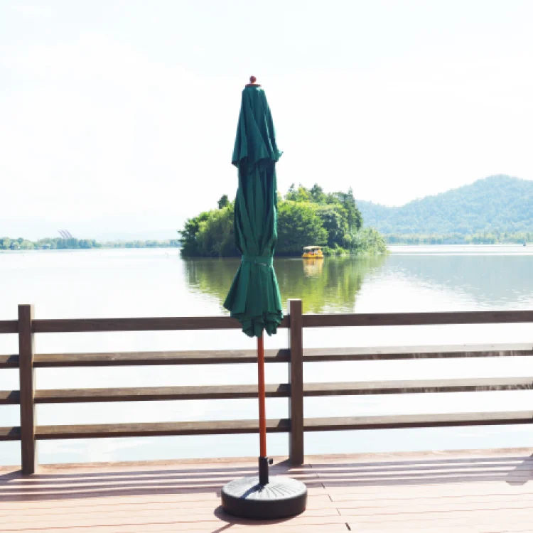 Customized Outdoor Aluminum Center Pole Parasol Custom Print Market Wholesale Patio Parasol Umbrellas