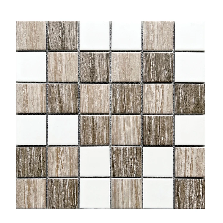 Art With Frame For Room Decoration Cheap Price Tile Wood Look Kitchen Backsplash Mosaic Glass Tile