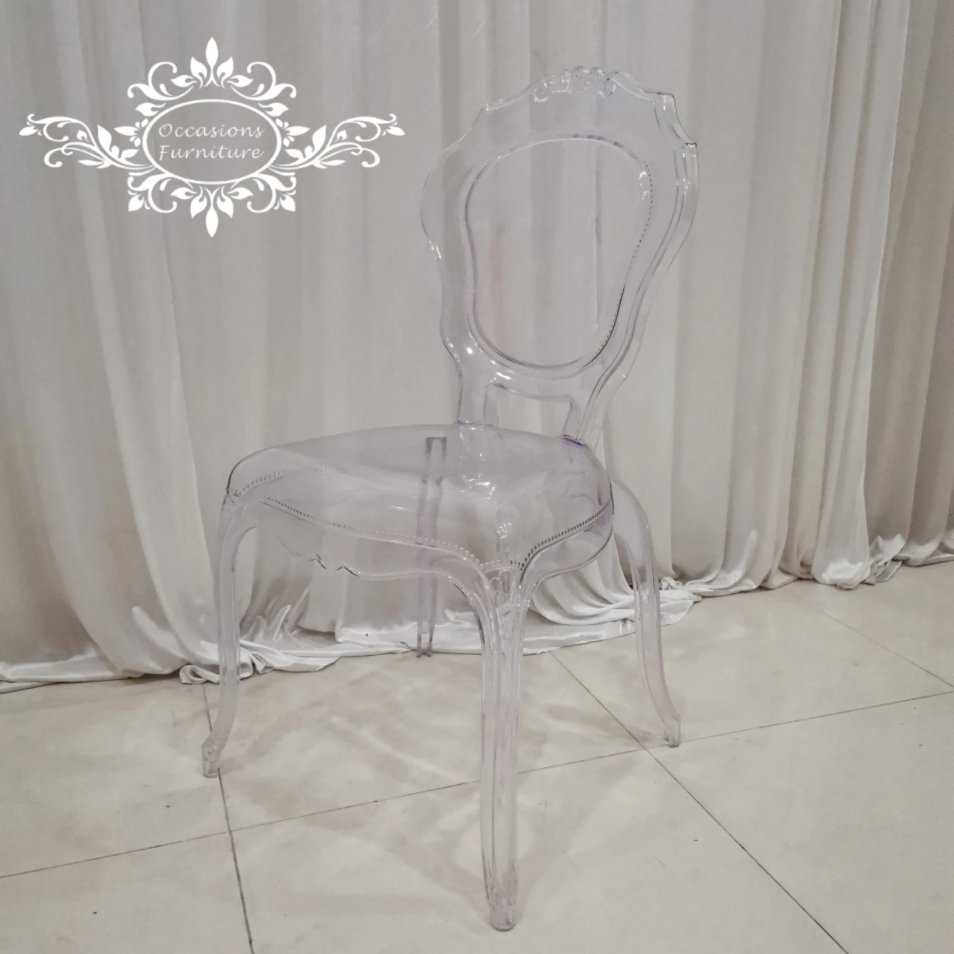 Прозрачный ПК стул обеденный стул пластиковый стул для свадьбы наружное украшение партии