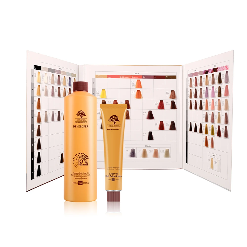 Arganmidas professional hair ash colour no ammonia hair bleaching powder with developer