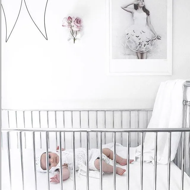 100% linen Cot Fitted Sheet Baby Crib Sheet