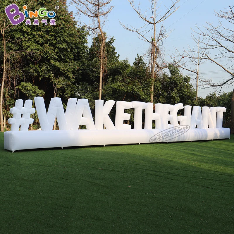 Advertising Inflatable Alphabet Decoration Inflatable Sign Logo Large Custom Giant Inflatable Letters With Led Lights