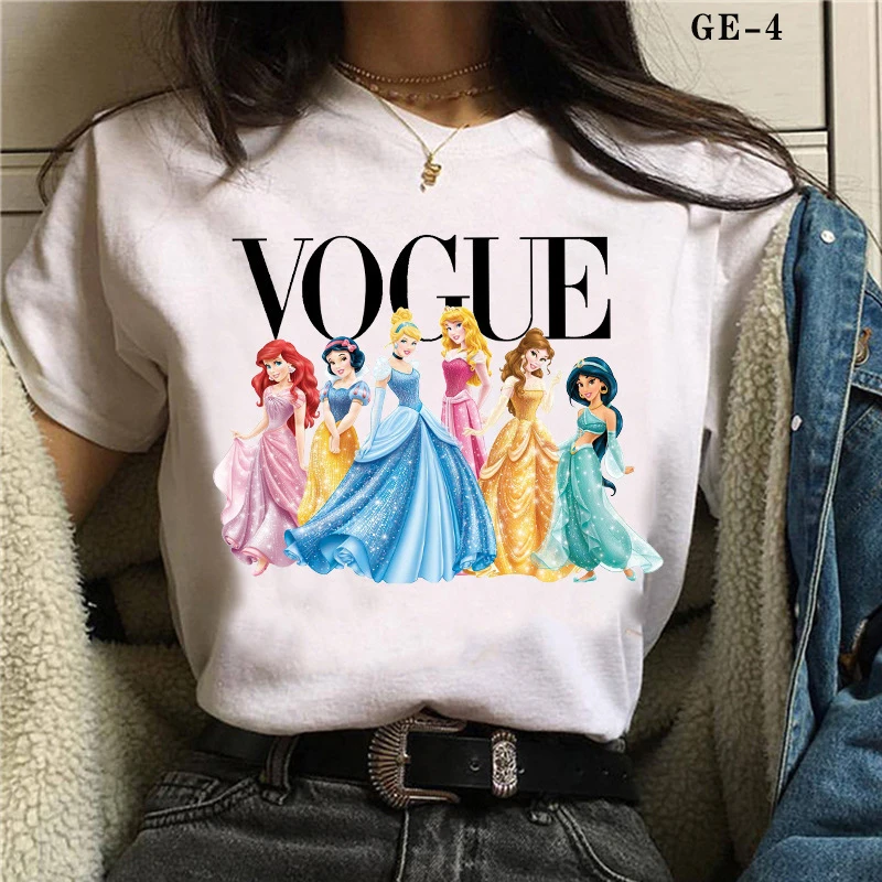 Новая модель 2021, Высококачественная футболка для девочек с мультяшным утенком и жемчугом, футболки из 100% хлопка с графическим рисунком, футболка для девочек с мультяшным рисунком