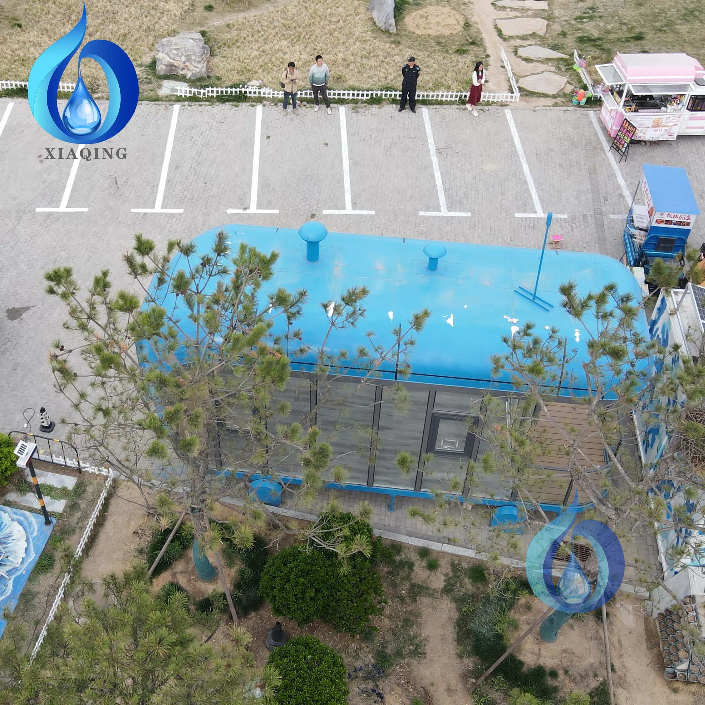 Furnished Cabin Homes Villa House 40ft Container Homes Capsule Office Pod with Apply Energy Storage Solar water treatment