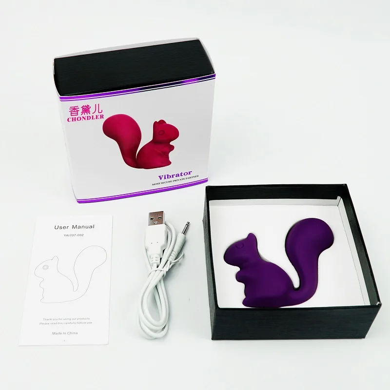 2024 Cute Animal Sex Toys Squirrel Vibrator with 10 Vibration Patterns for Female Clitoral Stimulation Massager