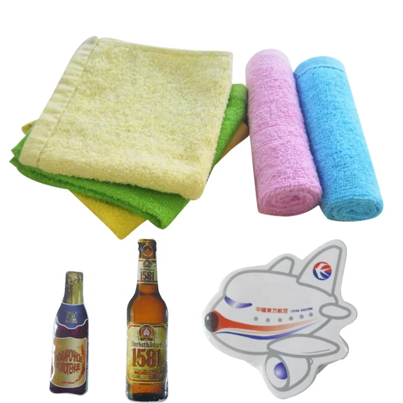 Custom Shape 100% Cotton Compression Pressed Travel Bath Hand Towel