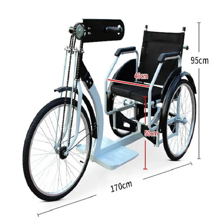 New Product Premium Foldable Hand Bike Hand-Pedaled Trike Hand-Propelled Tricycle for Disabled