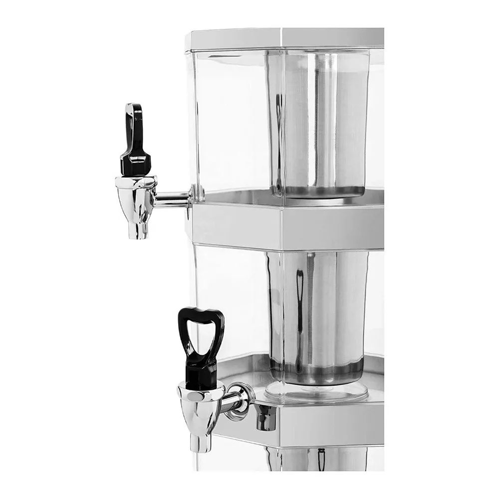 Heavybao из нержавеющей стали 3 яруса кружевных шлифовальные диски льда Пить коммерческий прохладная дозатор сока