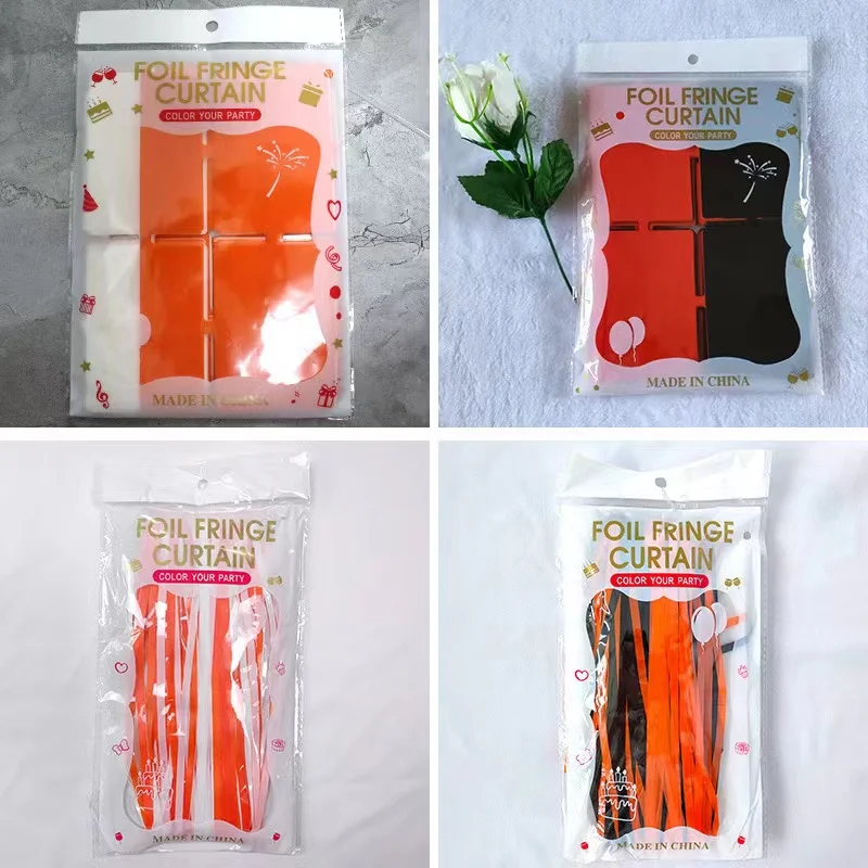 Halloween Party Rain Curtain Wall Plastic Layout Decorations