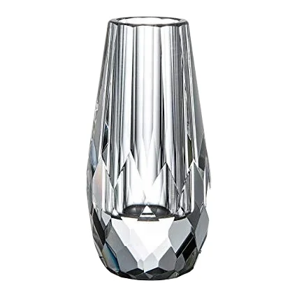 Beautiful cheap K9 decorative glass flower vase clear wedding table small single crystal flower vase decoration home decor