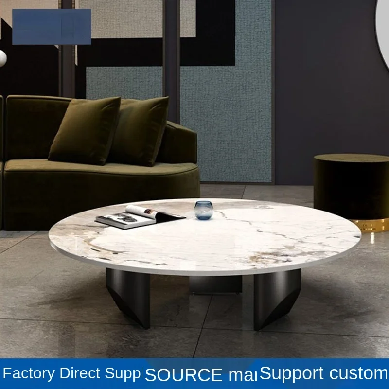 Durable Using European Style Luxury Coffee Table Modern Round Metal Coffee Table For Home Bar