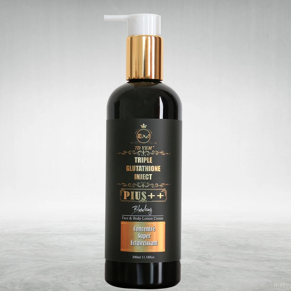 7 Days whitening skin body lotion double glutathione Brightening moisturizing anti aging 300ml glutathione body whitening lotion