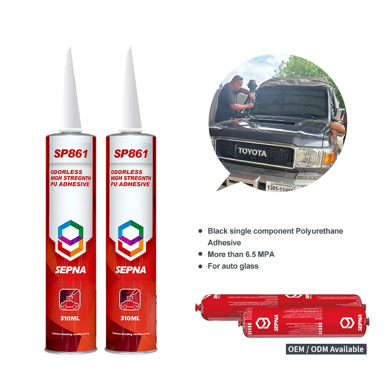 High Strength Bonding Black car Polyurethane Windshield Windscreen Sealant Adhesive for automotive glass