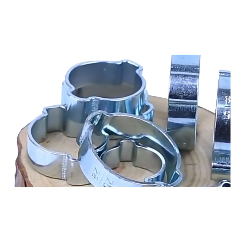 Factory Price Galvanized Steel/Stainless Steel  Zinc Plated Double Ear Hose Pipe Clamp