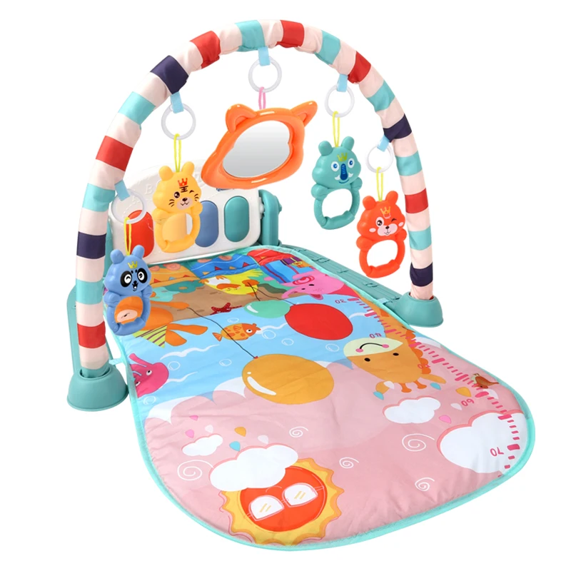 New smart baby toys baby activity play mat and play piano gym music with rattle toys crawling mat baby