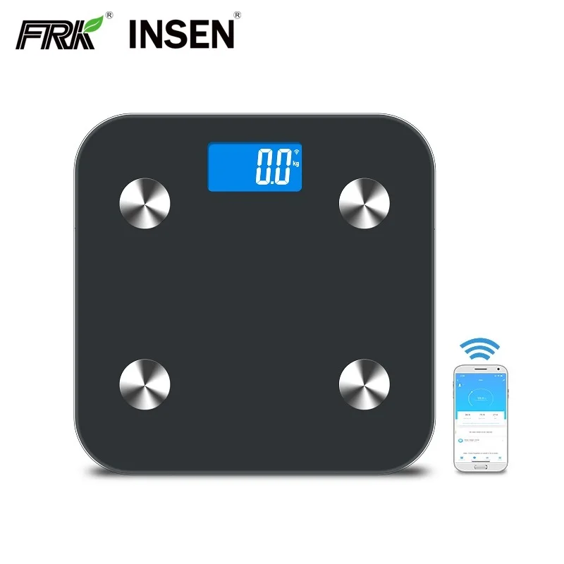 TUYA Smart Phone APP LCD Display Wireless WIFI 180Kg 396Lb Body Fat Composition Analyzer Weight Scale