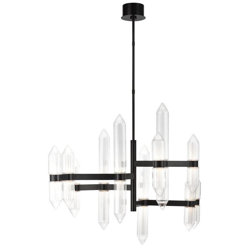 Good quality high quality Italian art minimalist black home Villa living room decoration classic ceiling lamps chandelier