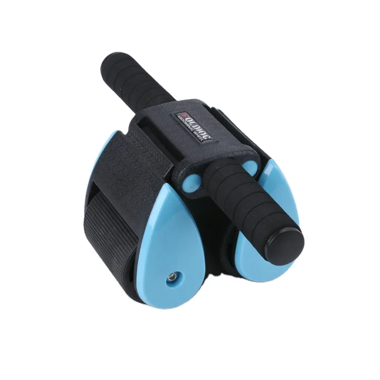 Best Workout Fitness Gym Double Wheels Abdominal Muscle Trainer Foldable Ab Wheel Roller