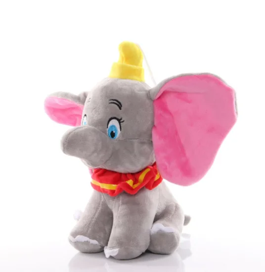 Кукла с подвеской в виде слона, животные, аниме, Дамбо, плюшевые игрушки с тарелкой, рождественский подарок для детей
