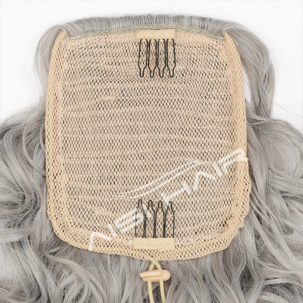 10 Inch Classic Loose Curly Wavy Drawstring Ponytail Synthetic Hair Extensions Hair Pieces for Women Natural Looking