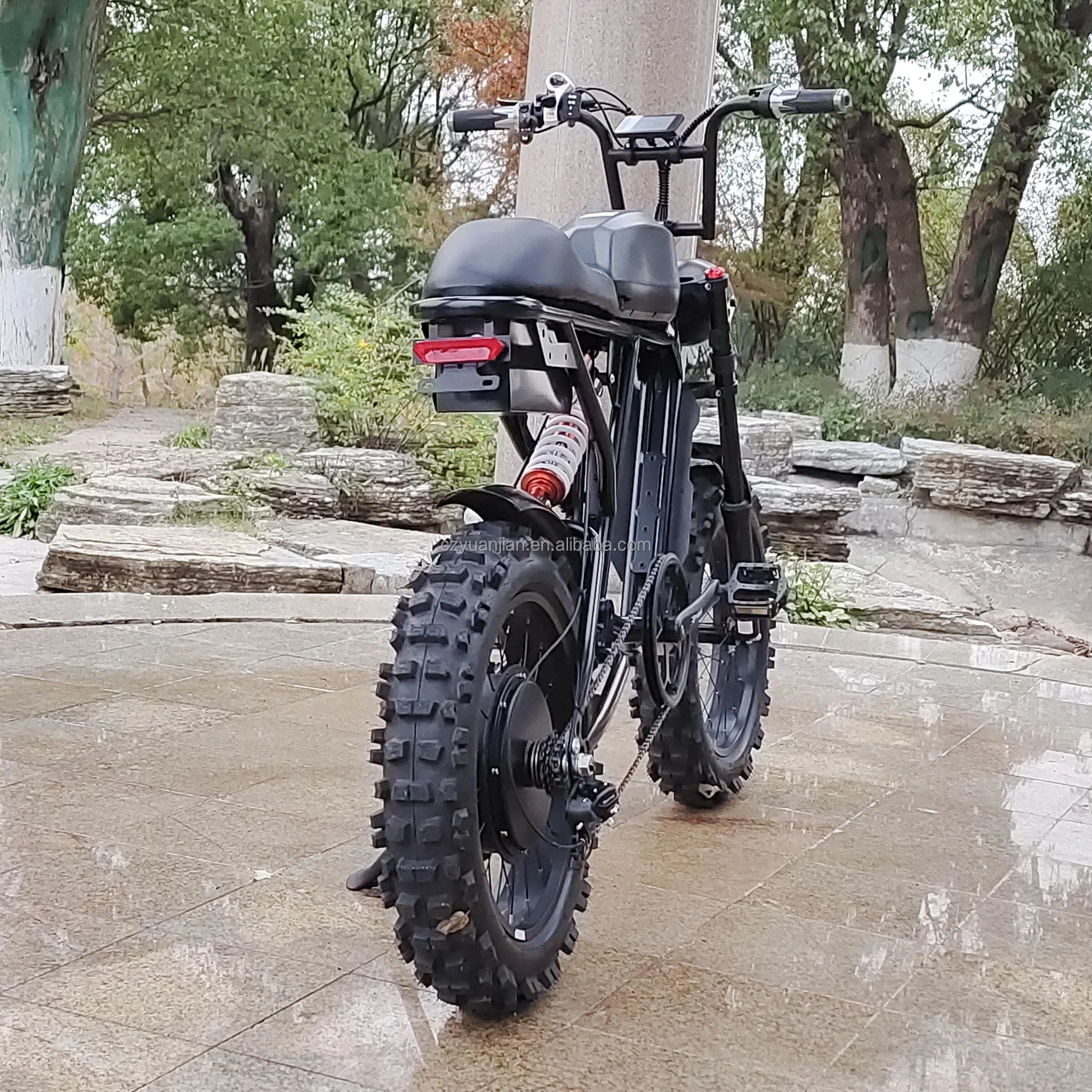 20 Inch Electric Bike Vintage E-bike 48v 750w Super Bikes 73 Style long seat Electric Bicycle