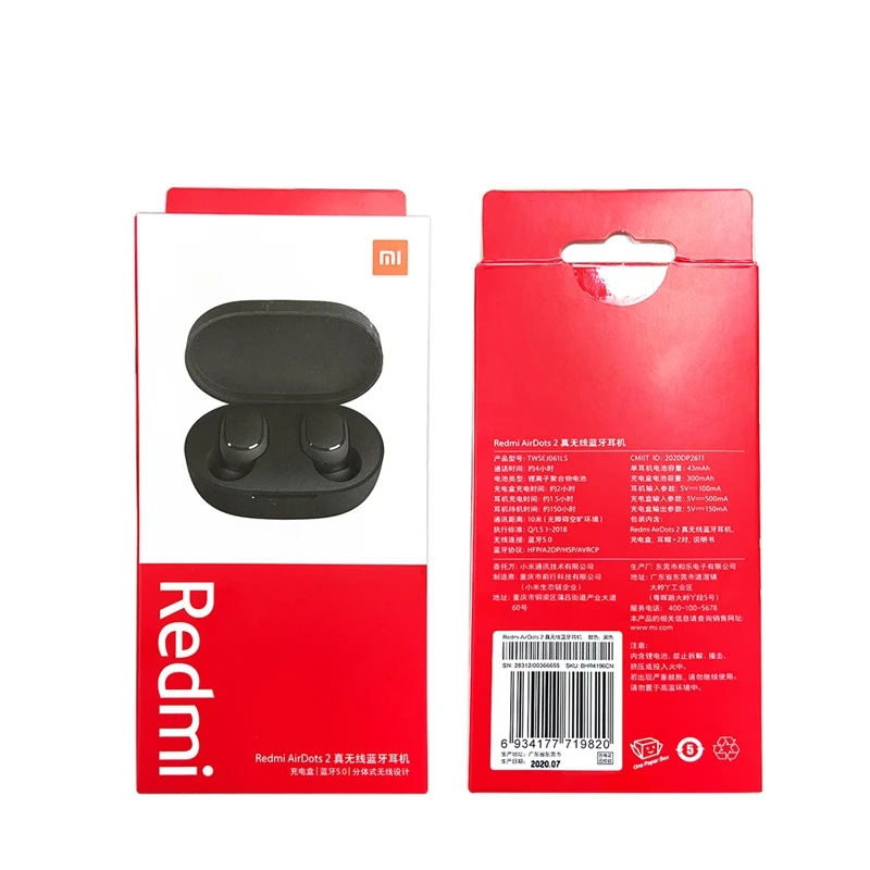 Наушники Mi Ear Buds Tws Air Dot Headset Earbud Auricular Fone Redme Audifonos Mi Xiaomi Redmi Airdots Fone Xioami Xiaomi Redmi Airdots 2