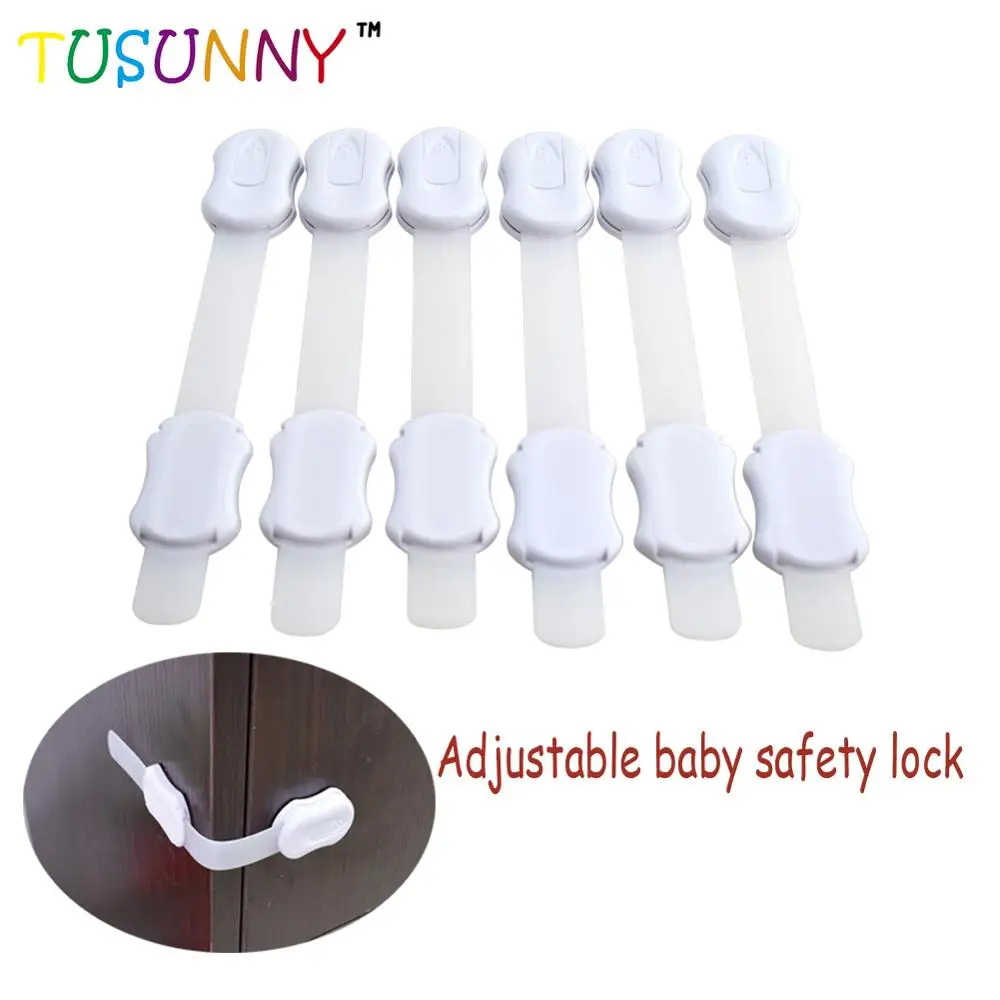 Magnetic Baby Child Kids Cabinet Safety Lock System Strap Lock With Key