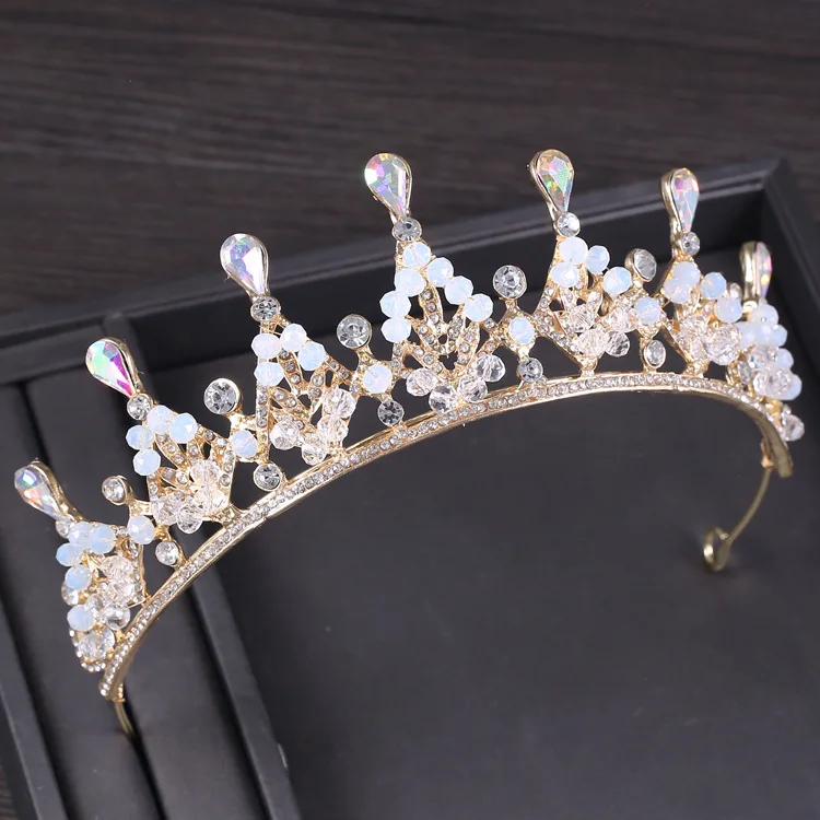 Children Hairbands Tiaras Crown Butterfly Pearl Hair Accessories For Girls Princess Birthday Party Fine Gift