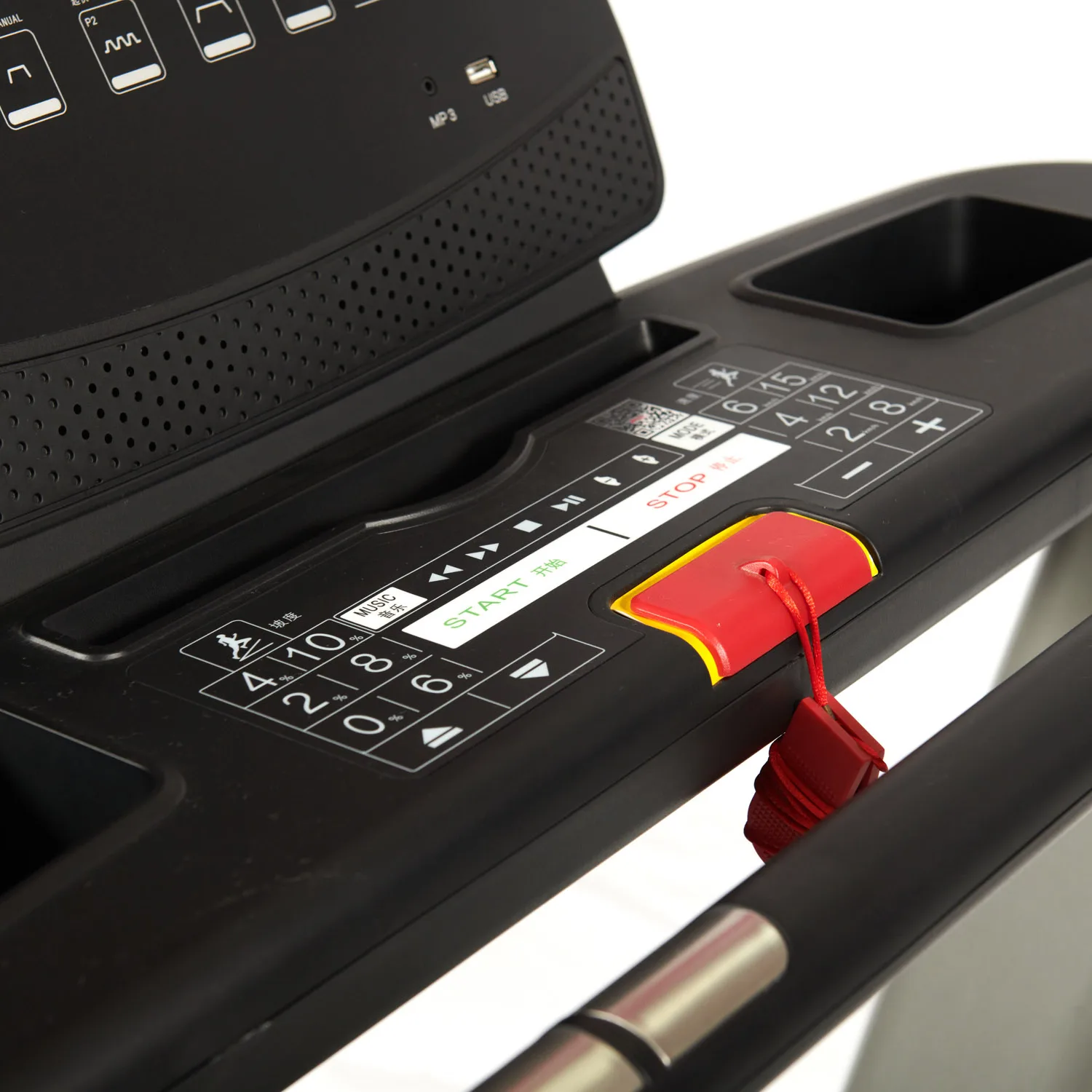 WNQ New Arrival Motorized Electric Treadmill Home 3HP Steel LED Screen Sliver Unisex Treadmills