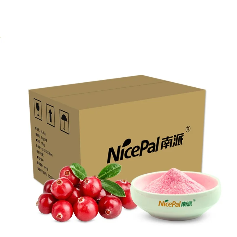 Top Grade Fruit Powder Nicepal cranberry powder for Beverage Drinks