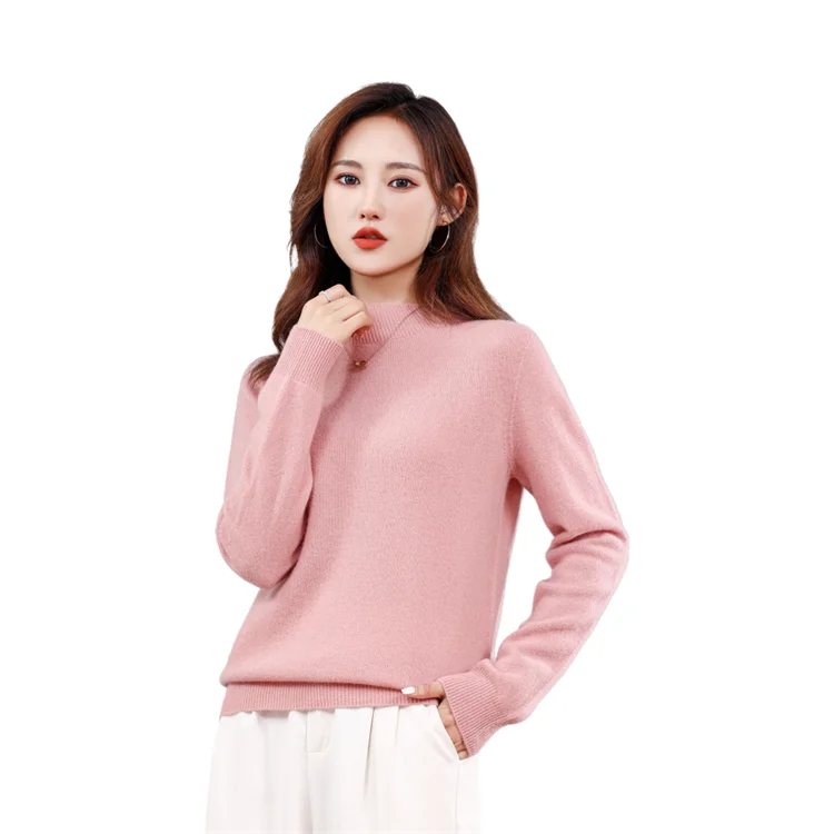 Comfortable Latest Design Winter Sweater Ladies Pullover 100 % Cashmere Sweaters For Girls